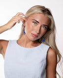 Breathtaking Bloom - Blue Earrings - Paparazzi Accessories
