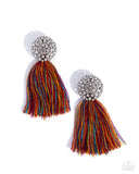 Yarn Yearbook - Multi Post Earrings - Paparazzi Accessories