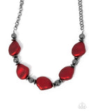 Refulgent Reformation - Red Necklace - Paparazzi Accessories