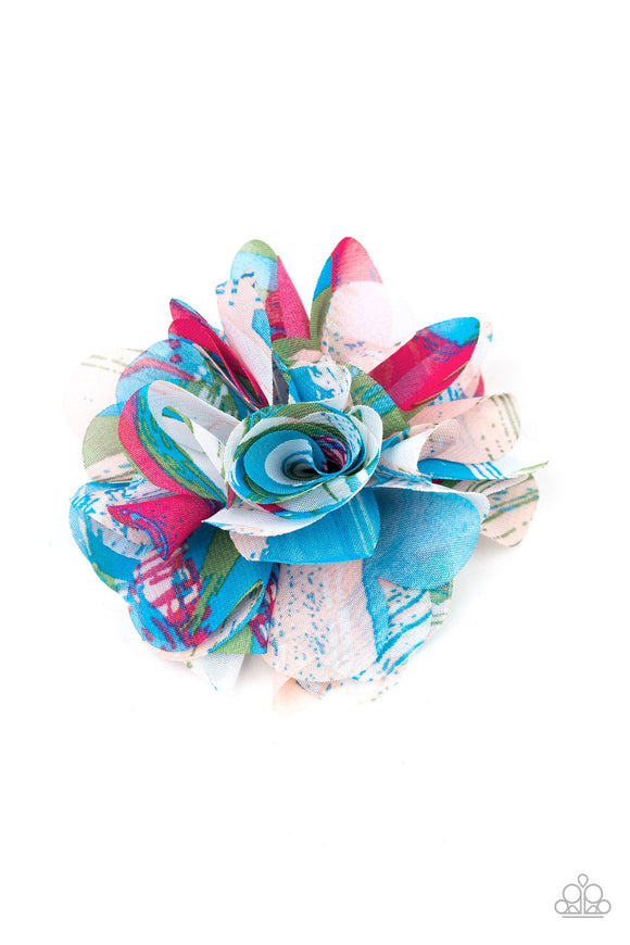 Rogue Rose - Green Hair Clip - Paparazzi Accessories