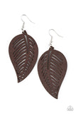 tropical-foliage-brown-earrings-paparazzi-accessories