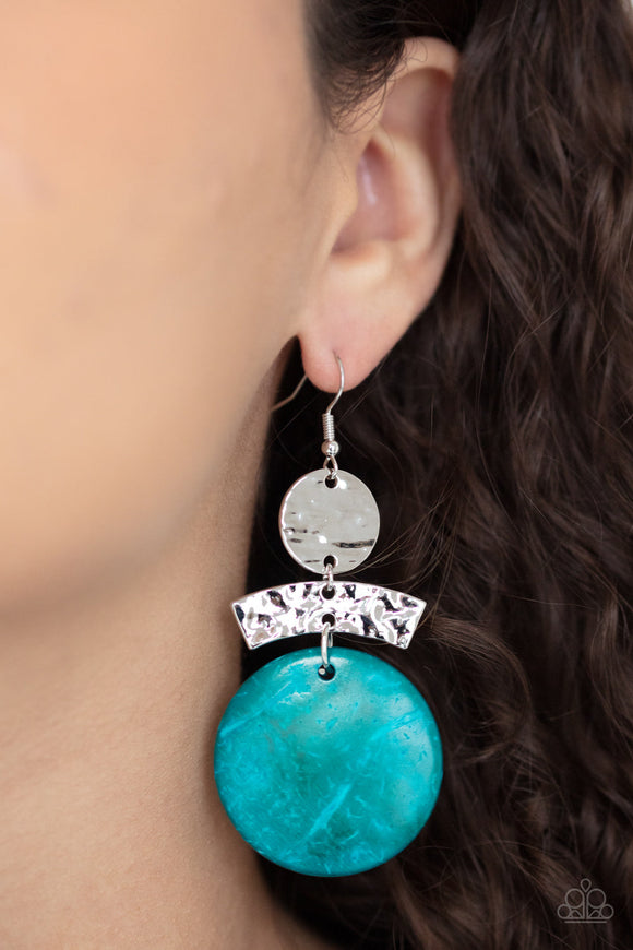 Diva Of My Domain - Blue Earrings - Paparazzi Accessories