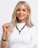 5th Avenue Finesse - Blue Bracelet - Paparazzi Accessories Bracelet Bedazzle Me Pretty Mobile Fashion Boutique