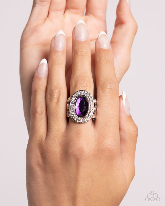 Always OVAL-achieving Purple Ring Paparazzi Accessories