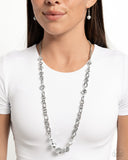 Prismatic Pick-Me-Up - Silver Necklace - Paparazzi Accessories