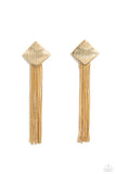 experimental-elegance-gold-post earrings-paparazzi-accessories