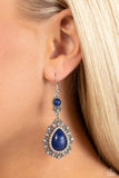 Palace Bribe - Blue Earrings - Paparazzi Accessories