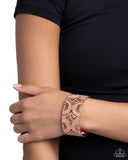 Wheeling and Dealing - Copper Bracelet - Paparazzi Accessories