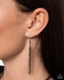 Metallic MESH-Up - Brass Necklace - Paparazzi Accessories