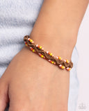 Cast a Wide Net - Orange Bracelet - Paparazzi Accessories