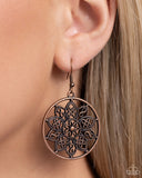 Garden Allure - Copper Earrings - Paparazzi Accessories