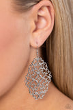 Contemporary Courtyards - Silver Earrings - Paparazzi Accessories