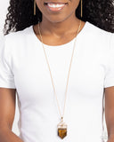 Trailblazing Talisman - Brown Necklace - Paparazzi Accessories