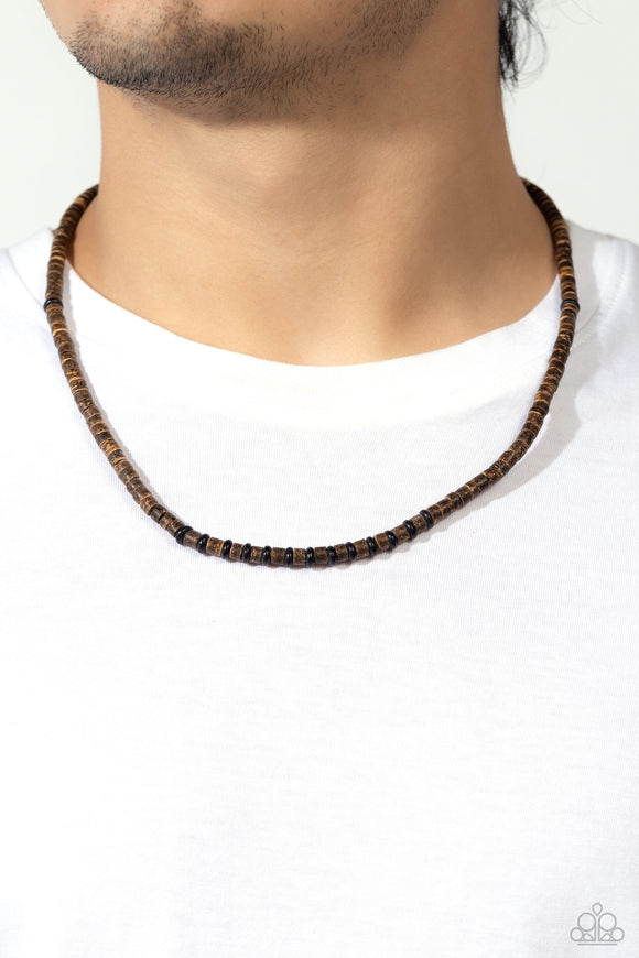 The WOOD Times - Black Necklace - Paparazzi Accessories