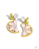 slice-of-summer-yellow-post earrings-paparazzi-accessories
