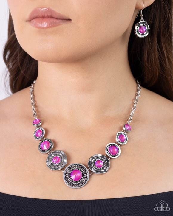 Treasure Chest Couture - Pink Necklace - Paparazzi Accessories