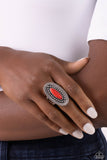 Desert Declaration - Red Ring - Paparazzi Accessories