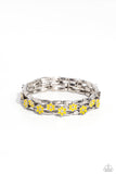scattered-springtime-yellow-bracelet-paparazzi-accessories