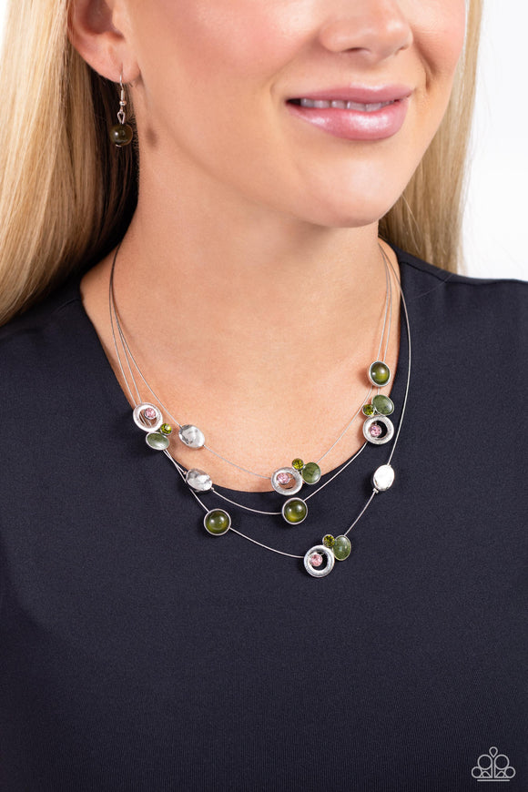 Affectionate Array - Green Necklace - Paparazzi Accessories