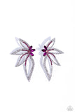 Twinkling Tulip - Pink Post Earrings - Paparazzi Accessories