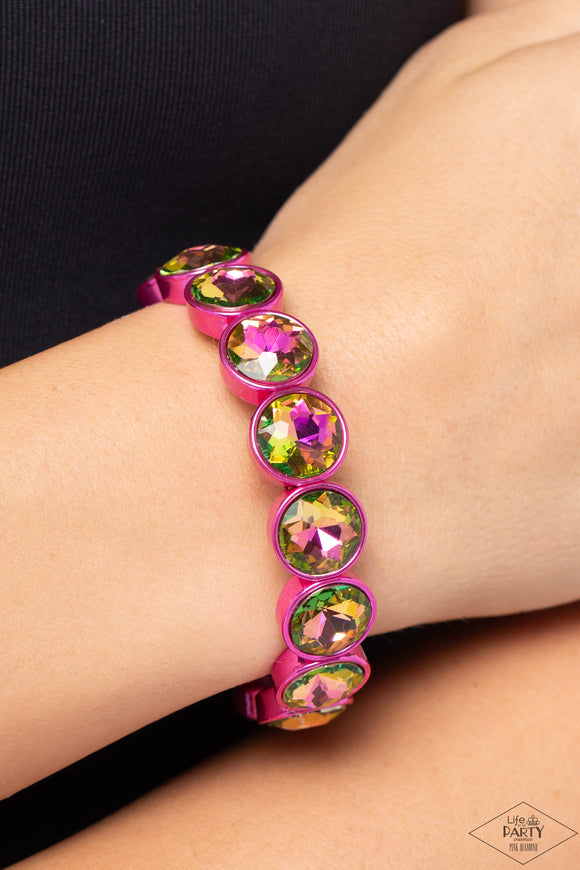 Radiant on Repeat - Pink Bracelet - Paparazzi Accessories