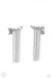 fault-line-fringe-white-post earrings-paparazzi-accessories