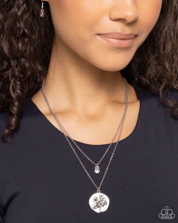 February Birthstone Beauty - Purple Necklace - Paparazzi Accessories