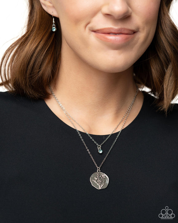 March Birthstone Beauty - Blue Necklace - Paparazzi Accessories