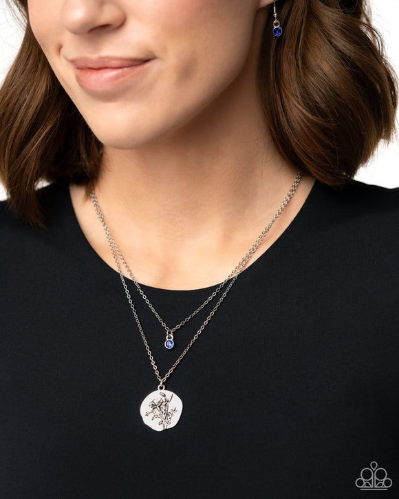 September Birthstone Beauty - Blue Necklace - Paparazzi Accessories