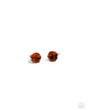 breathtaking-birthstone-orange-post earrings-paparazzi-accessories