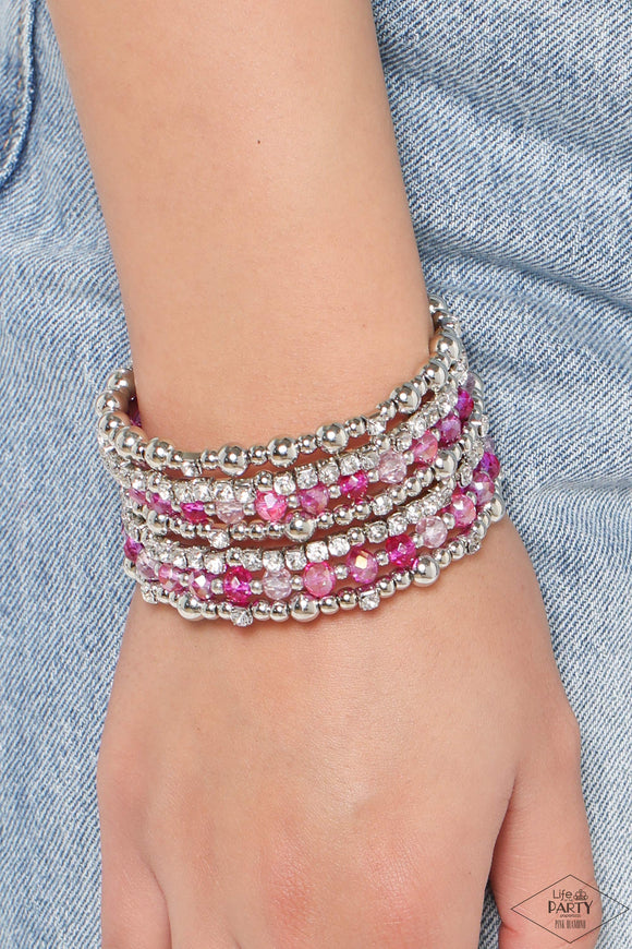 ICE Knowing You - Pink Bracelet - Paparazzi Accessories