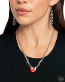 Trendy Tribute - Red Necklace - Paparazzi Accessories