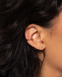Barbell Beauty - Gold Cuff Earrings - Paparazzi Accessories