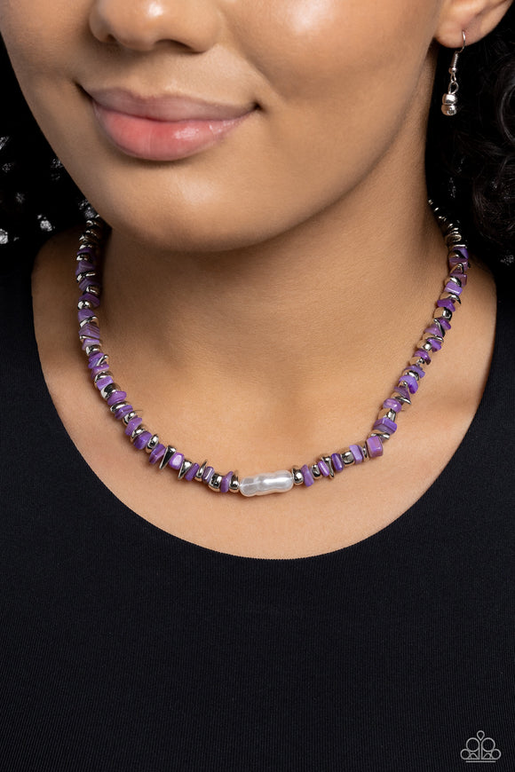 Seasonal Socialite - Purple Necklace - Paparazzi Accessories