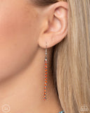 Dedicated Duo - Orange Necklace - Paparazzi Accessories