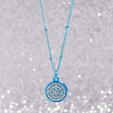 Bejeweled Basic - Blue Necklace - Paparazzi Accessories