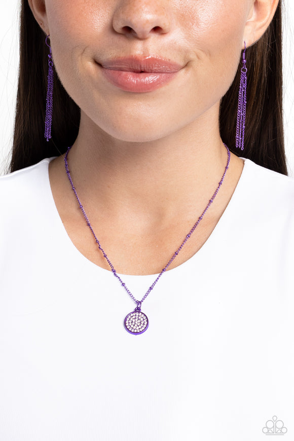Bejeweled Basic - Purple Necklace - Paparazzi Accessories