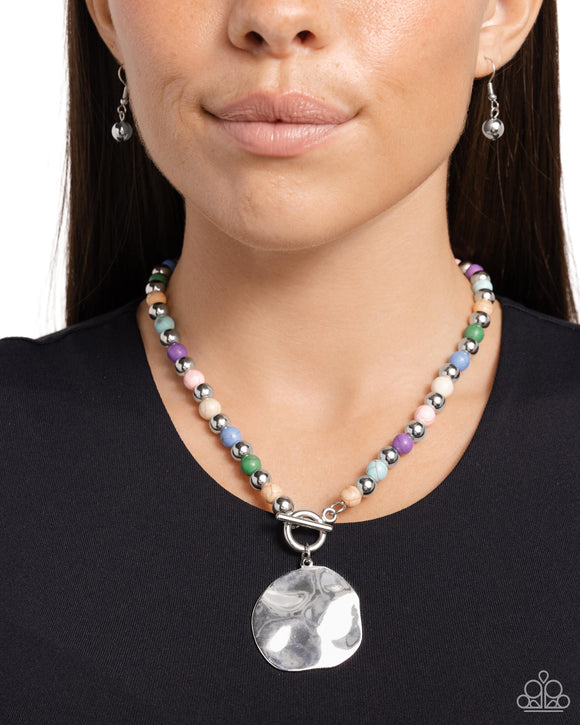 Textured Trinket - Multi Necklace - Paparazzi Accessories