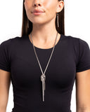 Knotted Keeper - White Necklace - Paparazzi Accessories