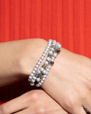 Sumptuous Stack - Silver Bracelet - Paparazzi Accessories