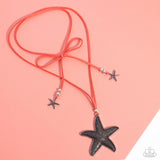 Starfish Sentiment - Orange Necklace - Paparazzi Accessories