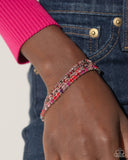 Serendipitous Strands - Red Bracelet - Paparazzi Accessories