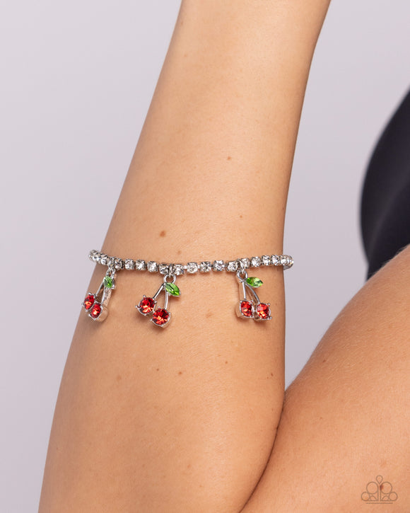 Candid Cherries - Red Bracelet - Paparazzi Accessories