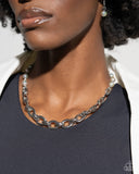 Dual Daydream - Silver Necklace - Paparazzi Accessories