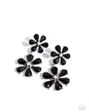 a-blast-of-blossoms-black-post earrings-paparazzi-accessories