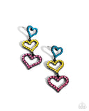 sweetheart-succession-pink-post earrings-paparazzi-accessories