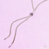 Corporate Cascade - Silver Necklace - Paparazzi Accessories