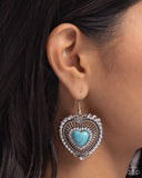 Antiqued Advocate - Blue Earrings - Paparazzi Accessories