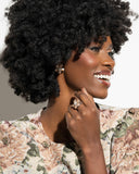 Chiseled Casino - Brown Post Earrings - Paparazzi Accessories