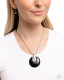 Cutting Charm - Black Necklace - Paparazzi Accessories